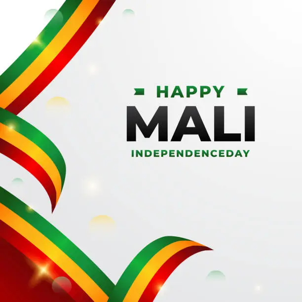 Vector illustration of Mali Independence day design illustration collection