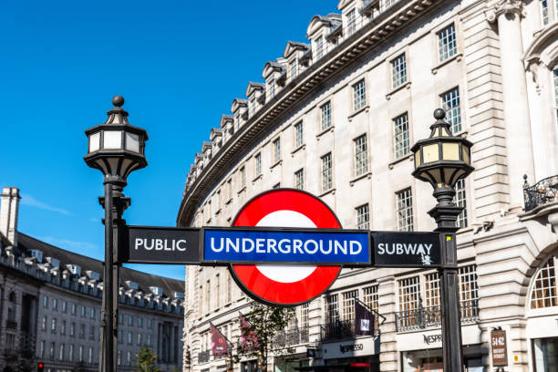 London, UK - August 27, 2023: Picadilly Circus subway station