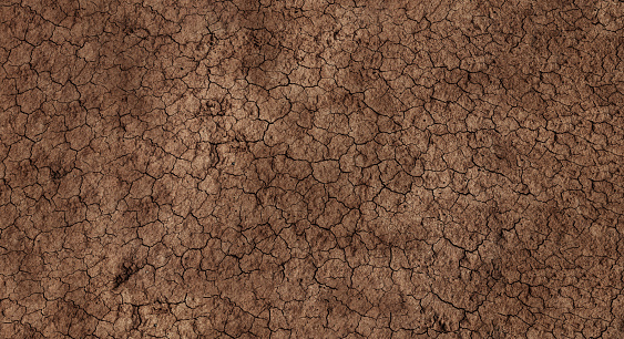 Dry cracked soil during drought background