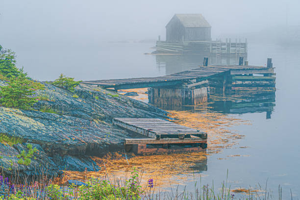 istock Blue Rocks Fog 2086970274