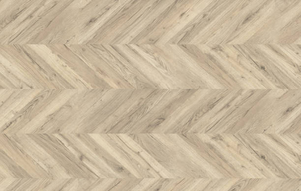 Herringbone natural light parquet floor seamless texture