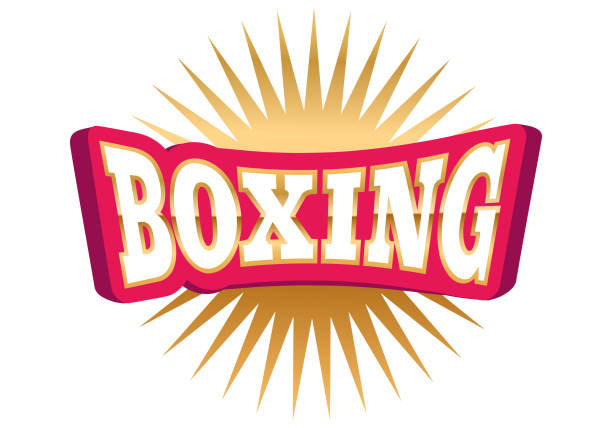 istock Vector vintage emblem for boxing. Vector logo for boxing club with stars. 2087027159