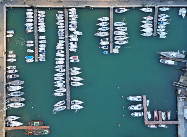 istock Aerial view of a port 2 2087155420