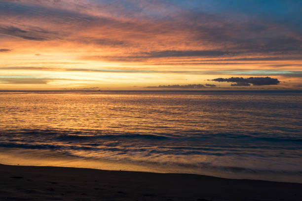 A Dramatic St. Lucia Caribbean beach sunset, is part of the beautiful landscapes that can be found on the islands of the West Indies.