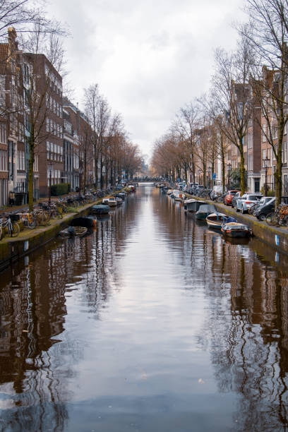 istock Panoramic canal in Amsterdam in winter 2087325238