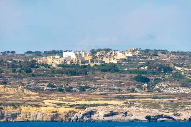 Colourful doors at marina, Dwejra, Inland Sea, Gozo