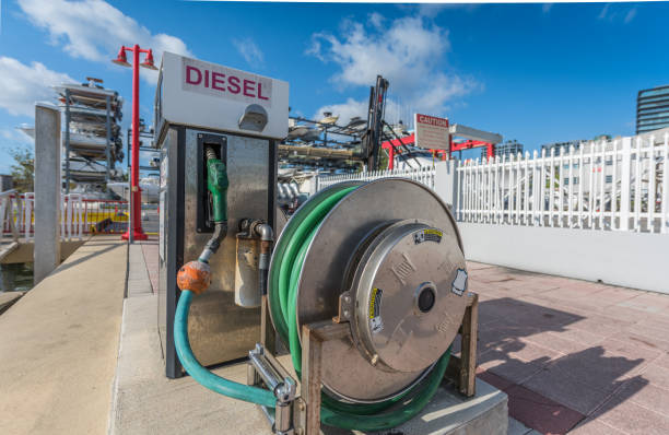 Yacht fuel station at Miami Marina