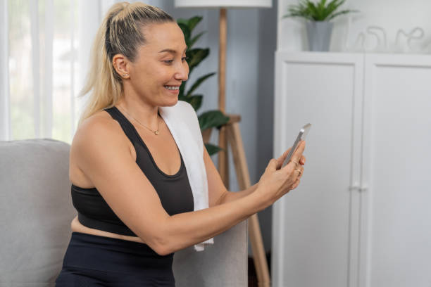 istock Active and sporty senior take selfie with smartphone after exercise. Clout 2087623359