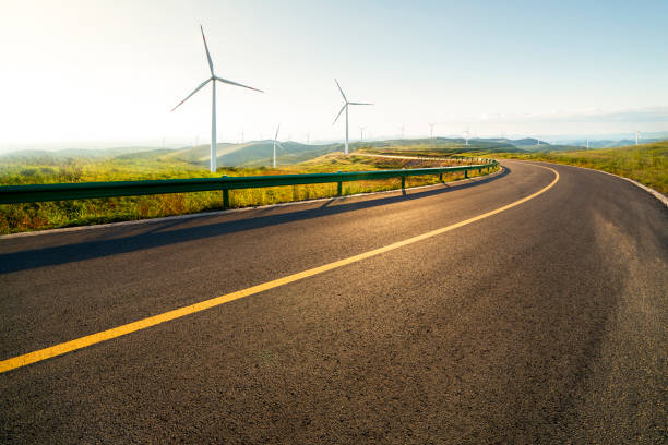 istock Wind Turbine and road 2087664069