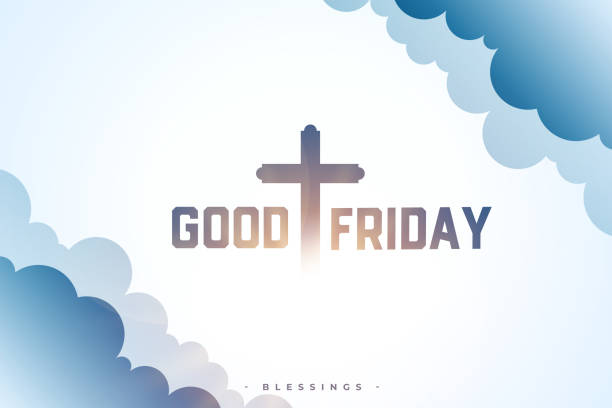 good friday blessing cultural background with cross design good friday blessing cultural background with cross design vector good friday stock illustrations