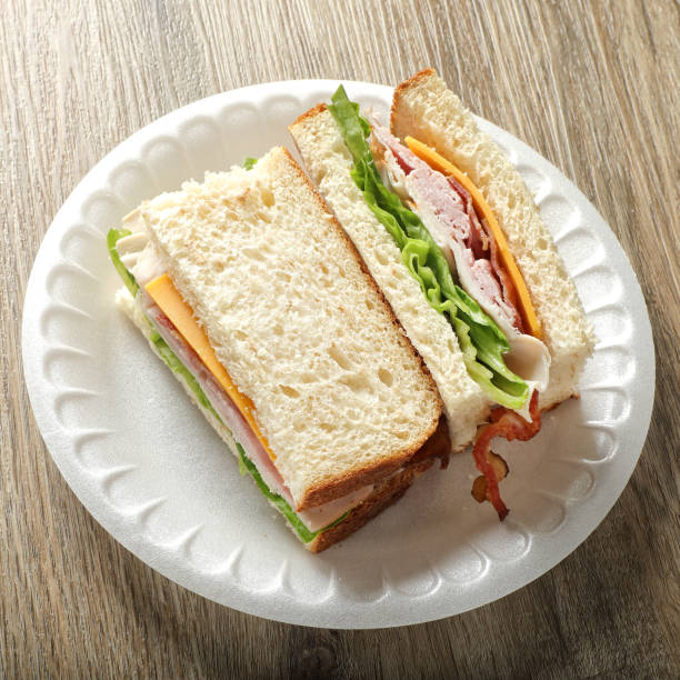 istock Bacon lettuce turkey and cheese sandwich dish 2087753898