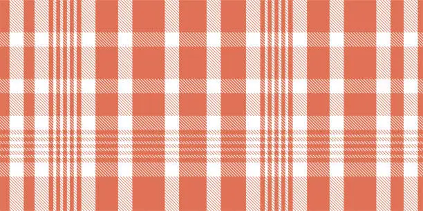 Vector illustration of Gingham pattern background. Retro tablecloth texture. Abstract color full of Scott pattern. Pastel gingham seamless background for print on fabric. Vector art