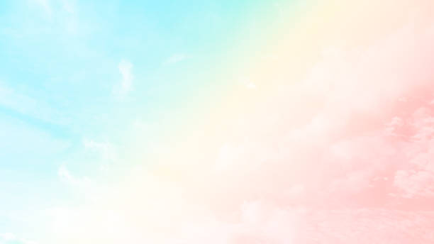 istock Sky Pink Pastel Cloud Sunset Blue Fantasy Bright Light Soft Yellow Color Cute  Dream Texture Cloudy Morning Dramatic Summer Sun Winter Mockup Scene Nature Romantic, Mockup Valentine Couple Environment 2087878135