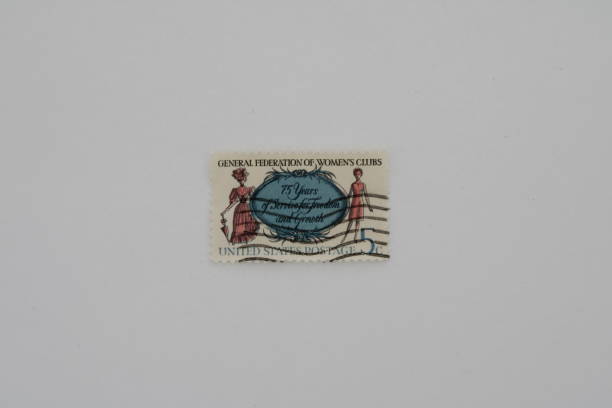 istock Pink and Blue Vintage Stamp 2087907690