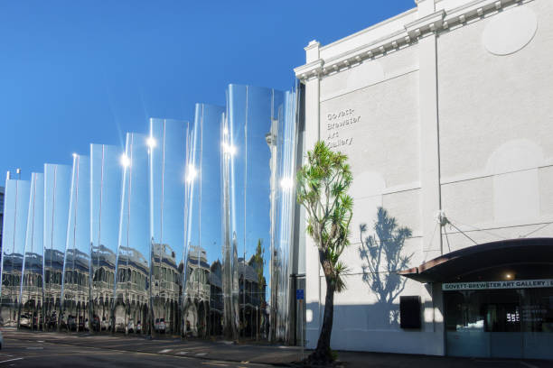 New Plymouth New Zealand - February 29 2024; Editorial-New-Plymouth-city buildings and architecture.