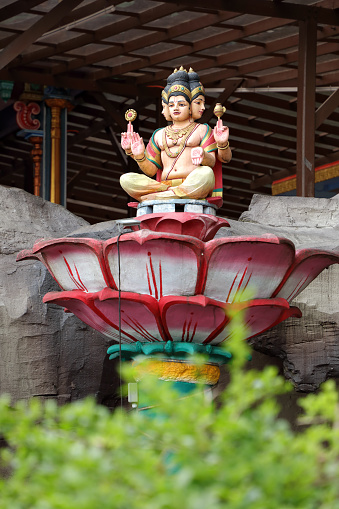 Batu cave, famous ancient hinduism temple in a sunny day in Kuala Lumpur, Malaysia