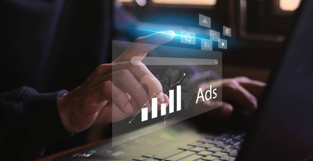 Online marketing and website advertising concept.
