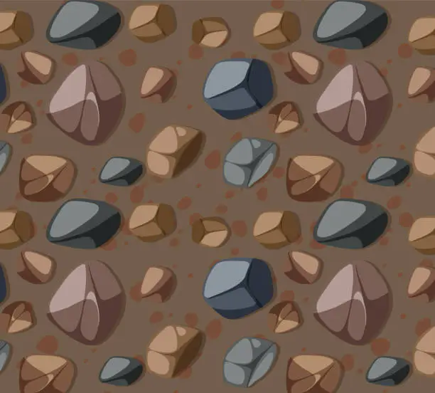 Vector illustration of Vector illustration of various colored stones