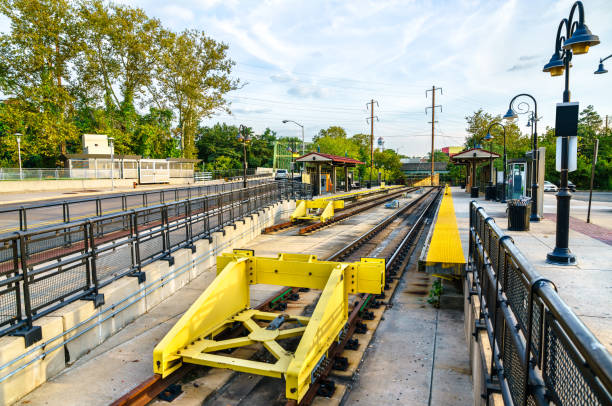 Trenton Transit Center Light Rail Station in New Jersey, United States
