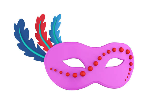 Image with the colorful plumage used in carnaval costumes