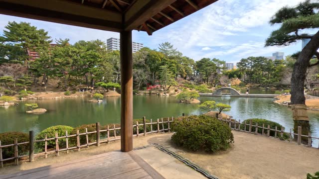 Serene Japanese Garden Panorama