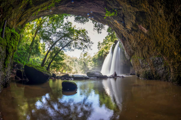 istock Beautiful waterfall in green forest in jungle ,Thailand 2088359459