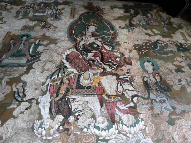 istock Old painted wall at Huayan temple, Datong, Shanxi province 2088366154