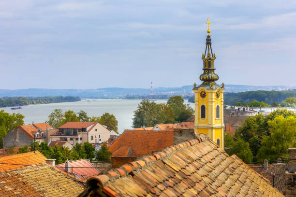 istock Belgrade, Serbia panoramic view with church, Zemun 2088392449