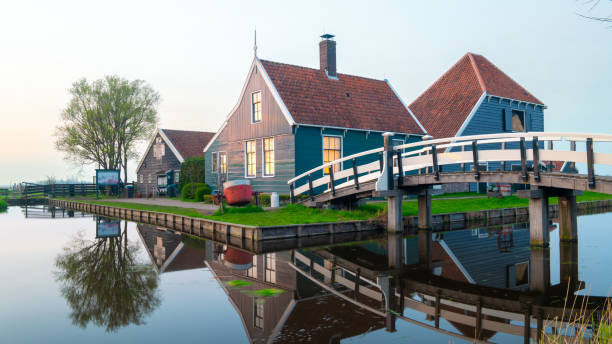 istock Zaanse Schans Netherlands a Dutch windmill village during winter 2088395161