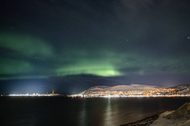 istock Northern lights with winter landscape.Hammerfest - Norway. 2088395663