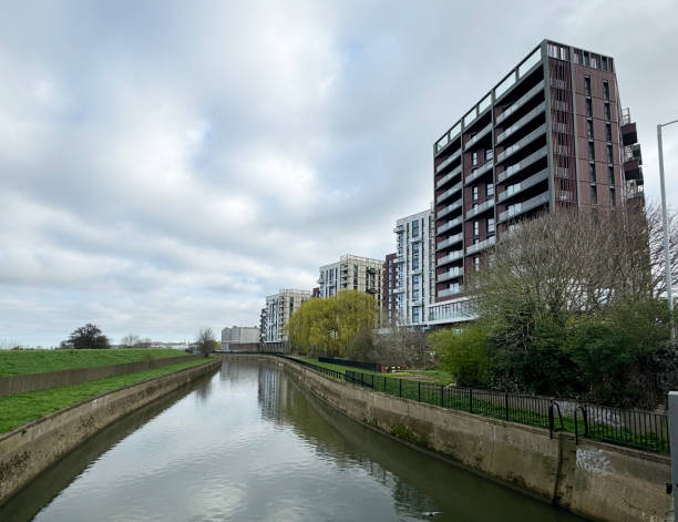 istock Apartments by a canal 2088444040