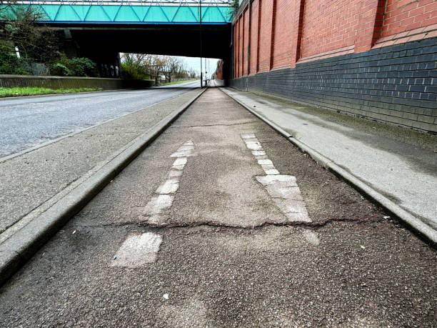 istock Arrows in a cycle lane 2088444557