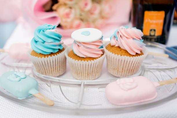 istock a Pastel cupcakes and popsicles on display for a celebration 2088474888