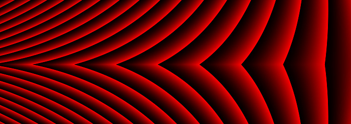 Abstract  background with 3D red black striped pattern, interesting symmetrical pattern minimal dark background, emboss design for business presentation, vector illustration.