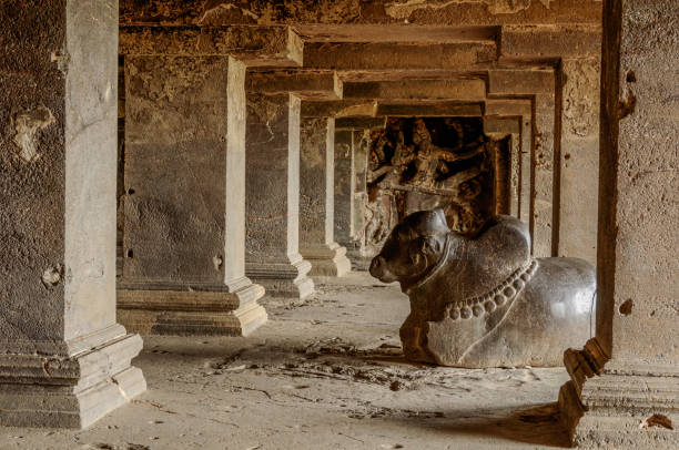 istock Beautiful Nandi, Cave 15, Ellora caves 2088623682
