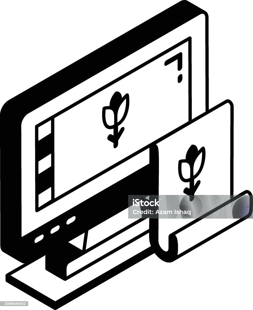 Bitmap Image Web Development Photopaint Editor Isometric Concept Bitmapimage Editing And Printing ...