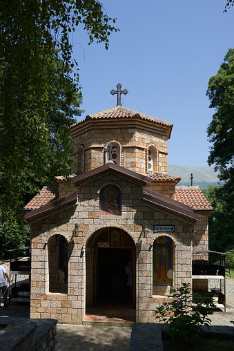 Sveta Petka — a church near the Ohrid village of Ljubanista, on the shore of Lake Ohrid, next to the Saint Naum Monastery. The church is adjacent to the monastery. The church was built at the same time as the place where healing water springs.