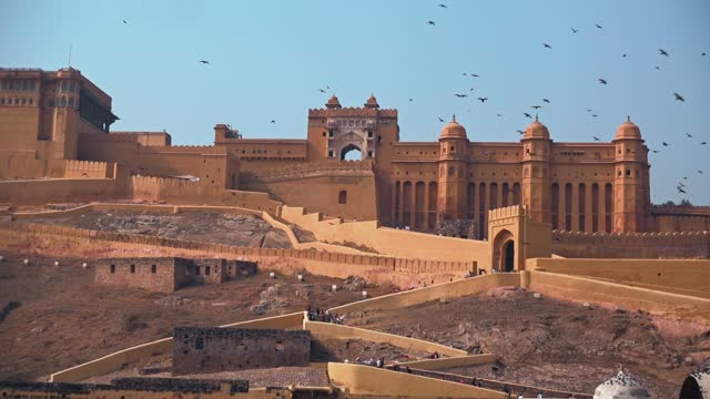 The Facade of the Amber fort