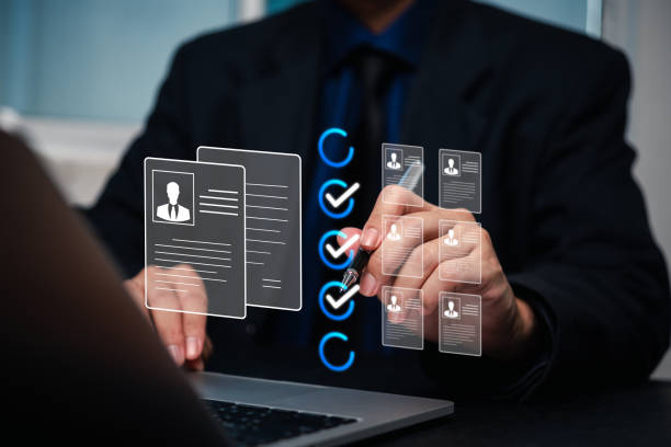 istock Online assessments, employment forms, and personnel selection checkboxes streamline human resource management. Survey statistics inform interview processes, enhancing personnel selection. 2088871856