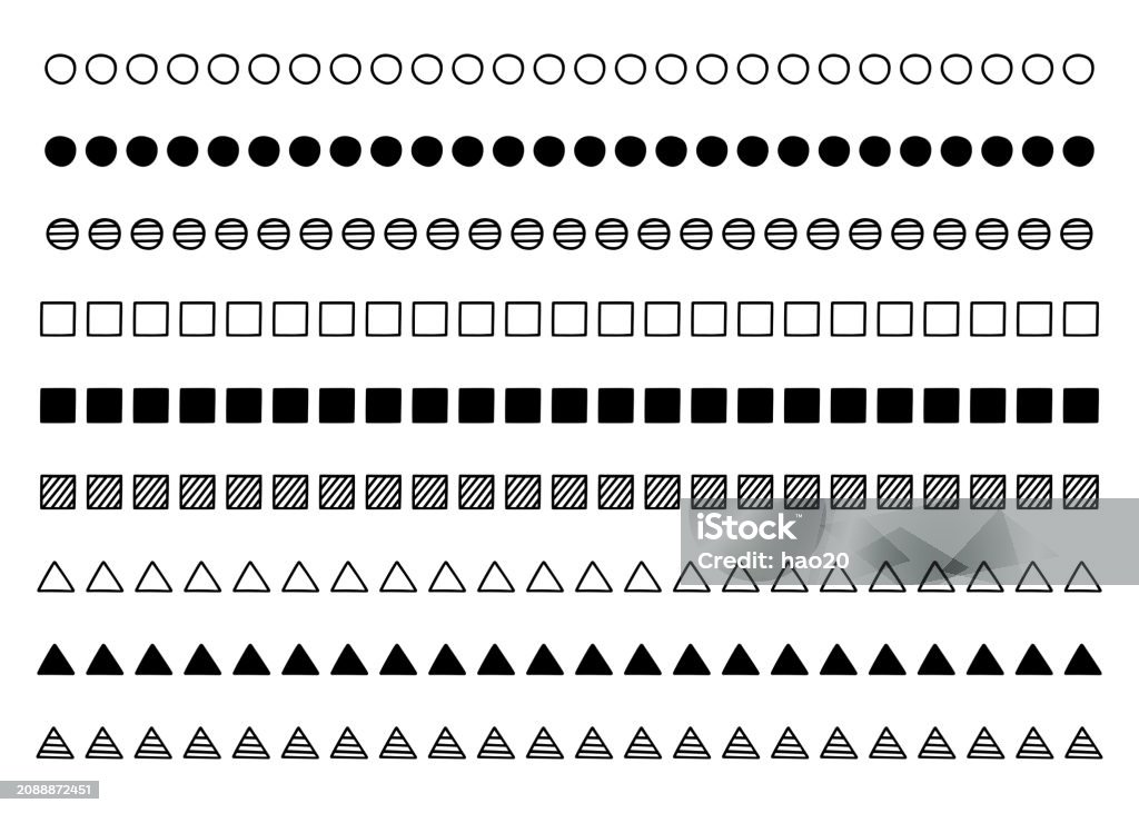 Hand Drawn Line Dividers Partition Decorative Materials Decorative ...
