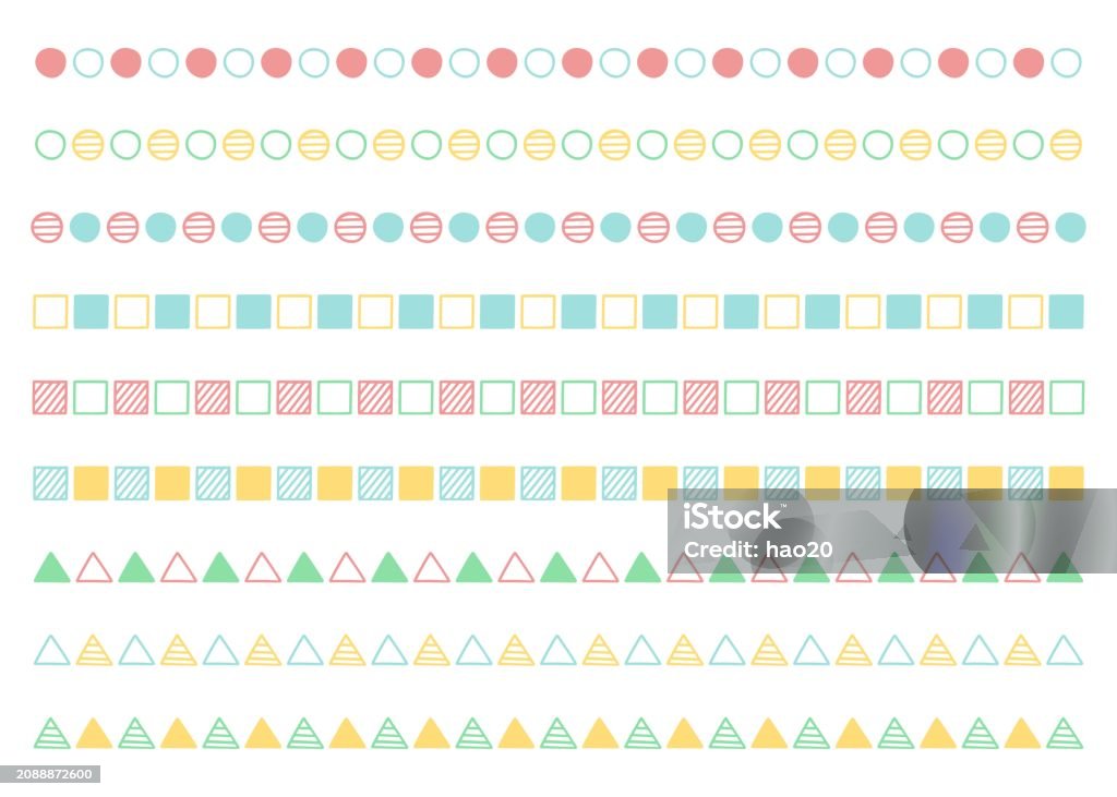 Hand Drawn Line Dividers Partition Decorative Materials Decorative ...