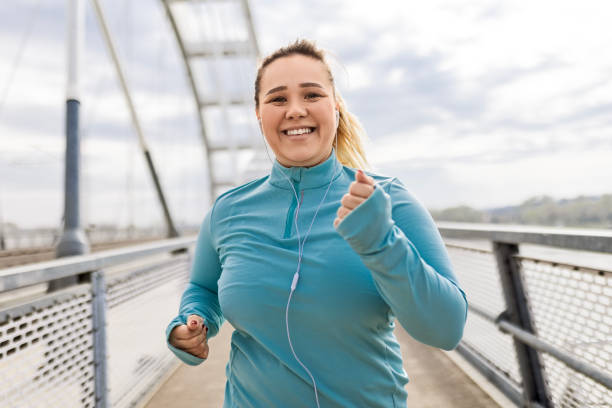 istock Overweight Woman Embracing Running Journey 2088891595