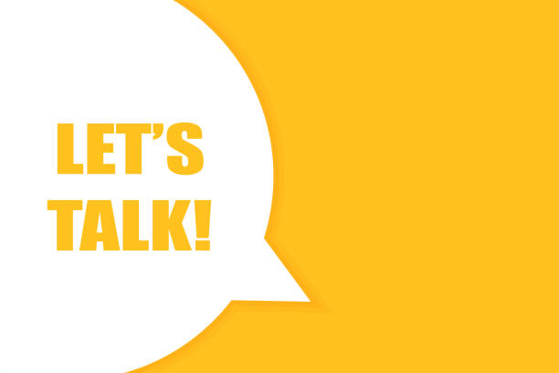 istock Lets talk speech bubble banner. Can be used for business, marketing and advertising. Vector illustration. 2088893238