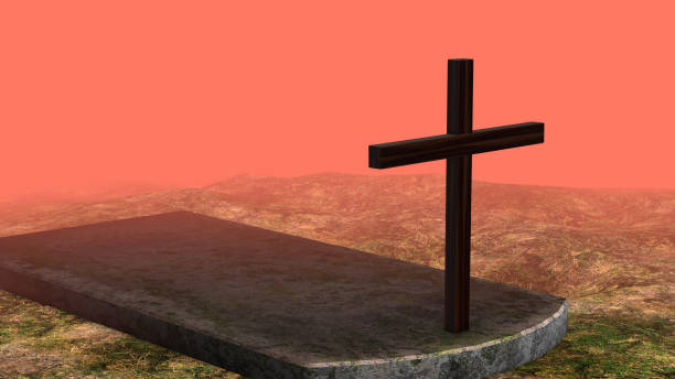 istock Cross for Good Friday with a hazy background 2088942955