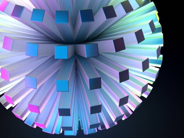 istock 3D illustration of iridescent crystal glass geometric pattern 2088949823