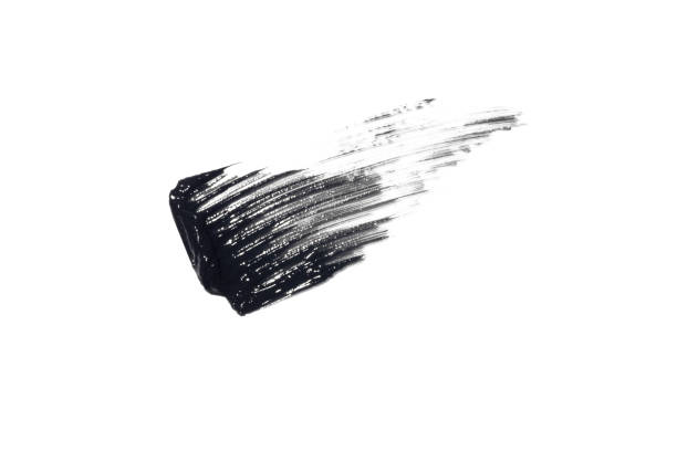 istock swatch, mascara brushstroke smear isolated on white background black mascara texture 2088968773
