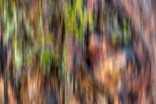 Washed out colors in harmonious blur, a background full of dynamism.