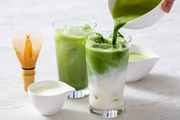 istock Authentic Japanese matcha latte made from iced matcha latte, green tea, and Uji tea 2089092476