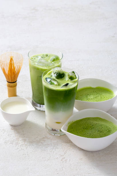 istock Authentic Japanese matcha latte made from iced matcha latte, green tea, and Uji tea 2089092478