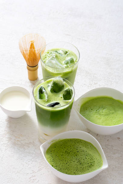 istock Authentic Japanese matcha latte made from iced matcha latte, green tea, and Uji tea 2089092483